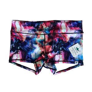 Wodbottom NWT Women’s Multi-color Abstract Workout Shorts - 3XL